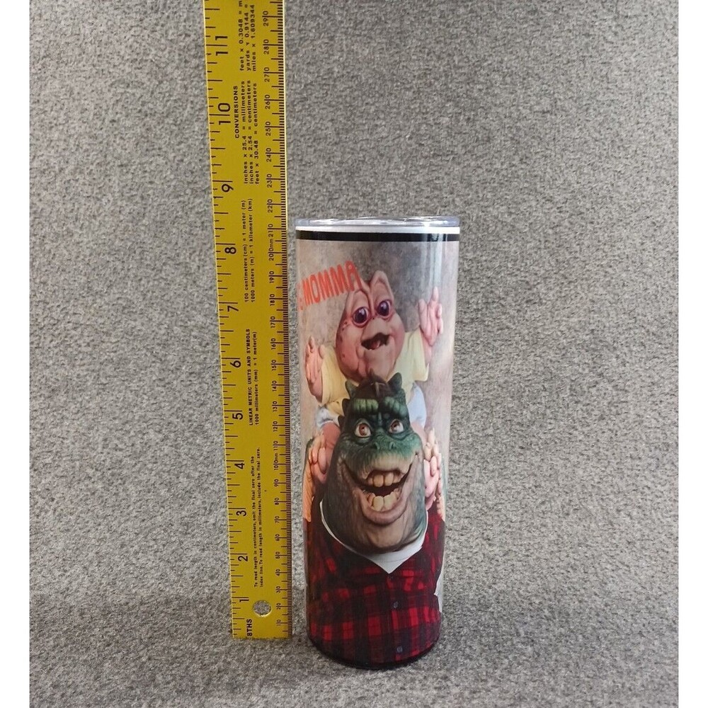 Dinosaurs TV Show Not The Mama 20oz Stainless Steel Skinny Tumbler with Lid - Picture 2 of 8